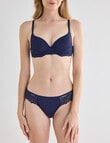 Acapella Hazel Contour Bra, Dark Navy, B-DD product photo View 03 S