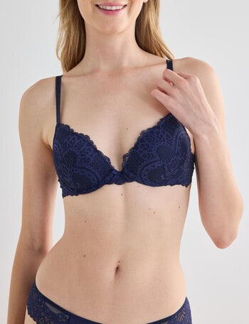 Acapella Hazel Push Bra, Dark Navy, B-D product photo