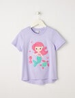 Mac & Ellie Boucle Mermaid Short Sleeve Tee, Lilac product photo