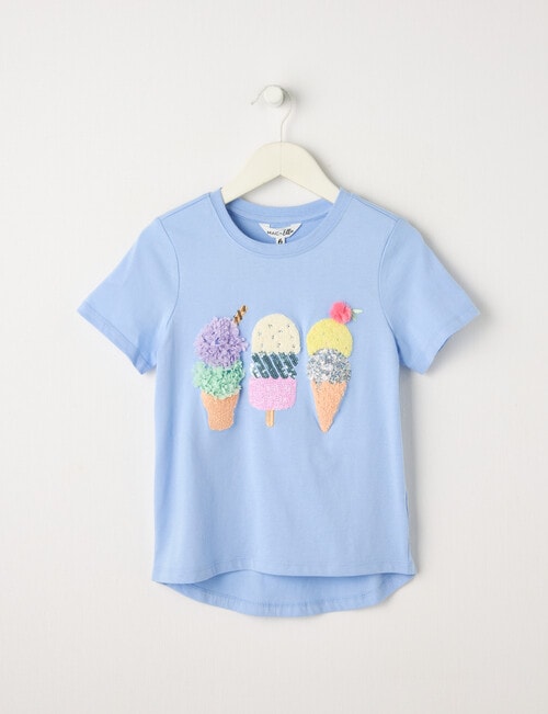 Mac & Ellie Icecreams Short Sleeve Tee, Cornflower product photo