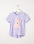 Mac & Ellie Fluffy Bunny Short Sleeve Tee, Lilac product photo