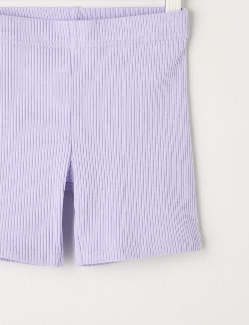 Mac & Ellie Rib Bike Short, Lilac product photo View 02 L