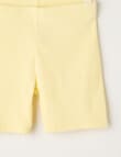 Mac & Ellie Rib Bike Short, Lemon product photo View 02 S