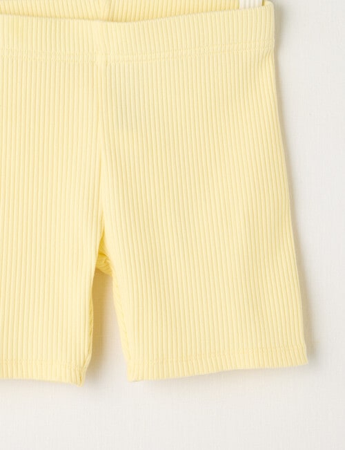 Mac & Ellie Rib Bike Short, Lemon product photo View 02 L