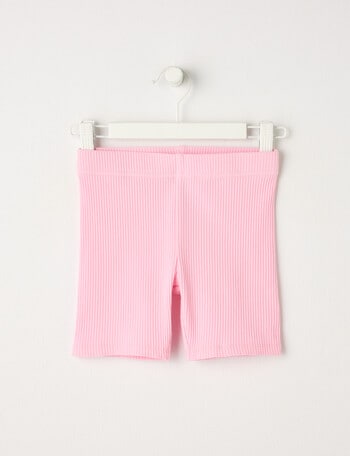 Mac & Ellie Rib Bike Short, Pink Sugar product photo