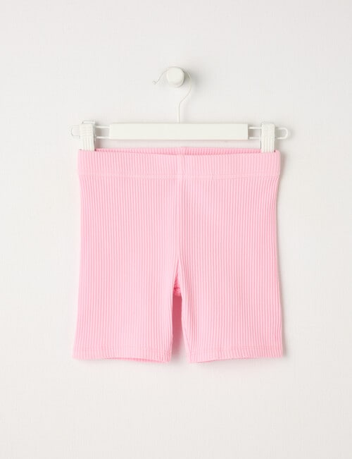 Mac & Ellie Rib Bike Short, Pink Sugar product photo