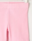 Mac & Ellie Rib Bike Short, Pink Sugar product photo View 02 S