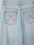 Switch Gia Bow Pocket Baggy Jean, Byron Blue product photo View 02 S