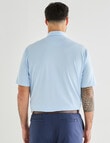 Greg Norman Stripe Short Sleeve Polo Shirt, Blue Bell product photo View 02 S