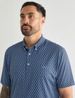 Greg Norman Short Sleeve Polo, Irons Navy product photo View 05 S