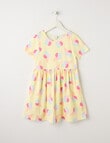 Mac & Ellie Icecreams Short Sleeve Knit Dress, Lemon product photo