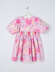 Mac & Ellie Floral Puff Sleeve Dress, Baby Pink product photo