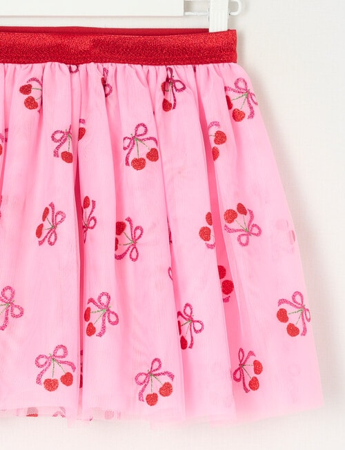Mac & Ellie Cherries Tutu Skirt, Candy Pink product photo View 02 L