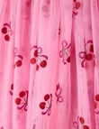Mac & Ellie Cherries Shortsleeve Tutu Dress, Candy Pink product photo View 03 S