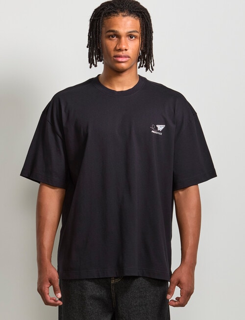 AIR SPACE Airplane Embroidered Tee, Black product photo View 02 L