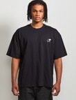 AIR SPACE Airplane Embroidered Tee, Black product photo View 02 S
