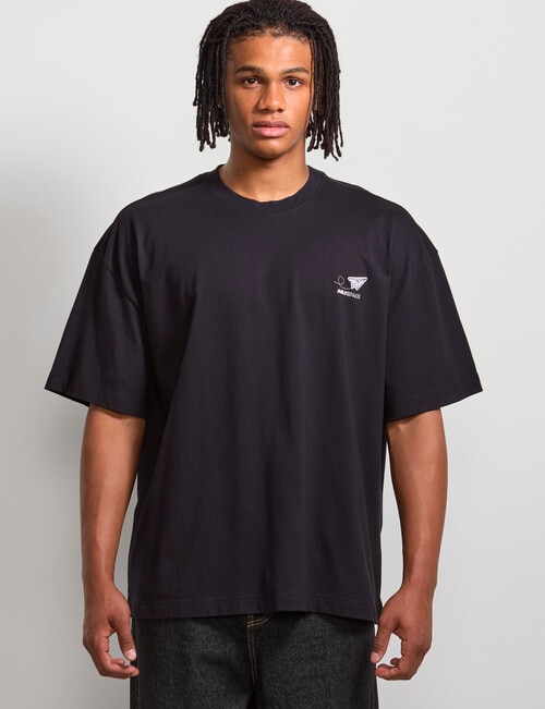 AIR SPACE Airplane Embroidered Tee, Black product photo View 02 L
