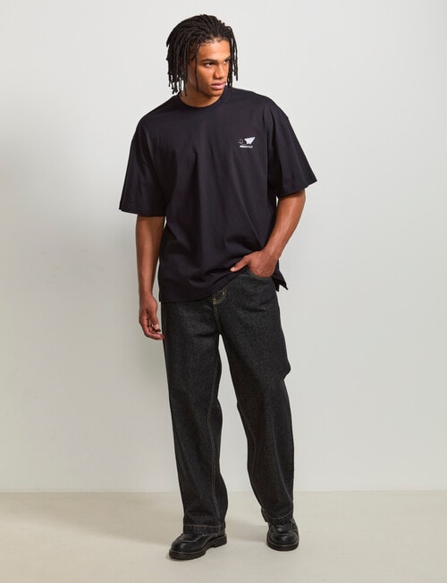 AIR SPACE Airplane Embroidered Tee, Black product photo View 08 L