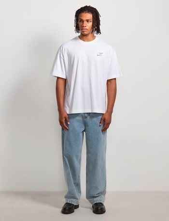 AIR SPACE Airplane Embroidered Tee, White product photo
