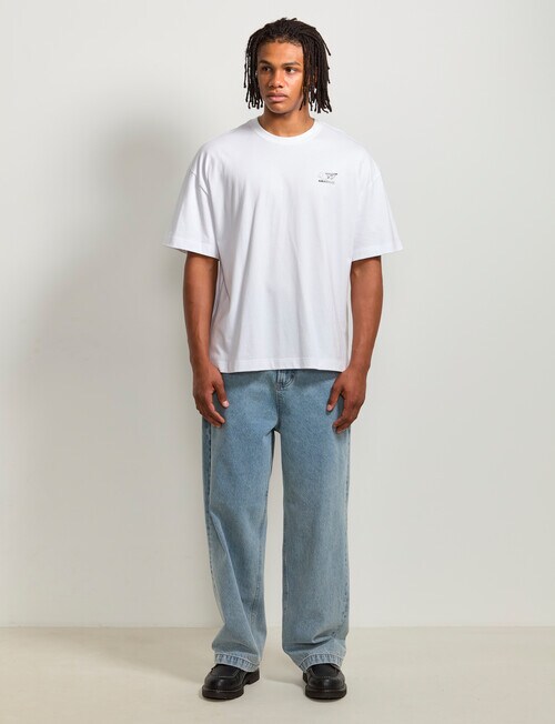 AIR SPACE Airplane Embroidered Tee, White product photo