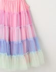 Mac & Ellie Tiered Tulle Rainbow Dress, Pink product photo View 02 S