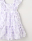 Mac & Ellie Frill Sleeve Broderie Dress, White & Lilac product photo View 02 S