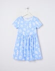 Mac & Ellie Shells Short Sleeve Knit Dress, Cornflower product photo