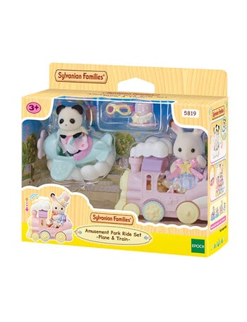 Sylvanian Families Amusement Park Ride Set, Plane & Train product photo