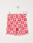 Mac & Ellie Checkers Bike Short, Pink & Red product photo