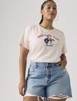 Levis PL Plus Bucking Bronco Tour Of The West Perfect Tee , Crystal Pink product photo View 04 S