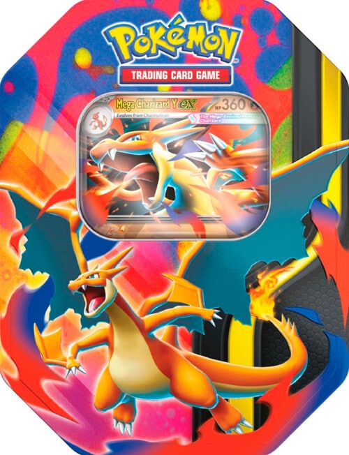 Pokemon Trading Card Mega Charizard Ex Tins, Assorted product photo View 02 L