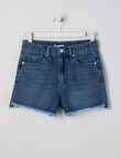 Switch Ava Cut Off Denim Shorts, Malibu Blue product photo