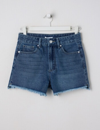 Switch Ava Cut Off Denim Shorts, Malibu Blue product photo