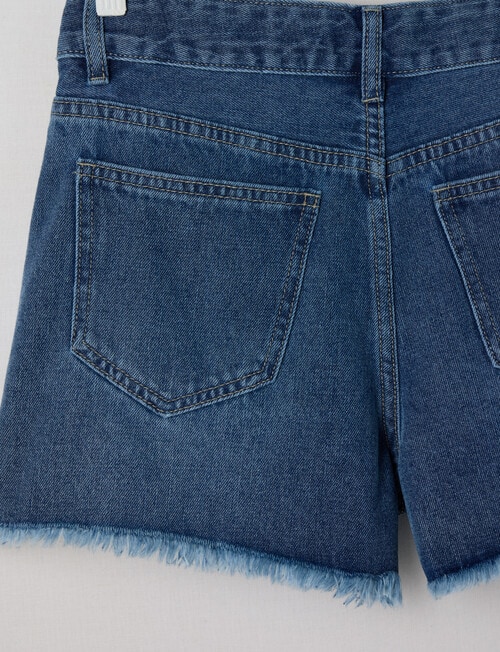 Switch Ava Cut Off Denim Shorts, Malibu Blue product photo View 02 L