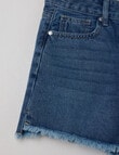 Switch Ava Cut Off Denim Shorts, Malibu Blue product photo View 03 S