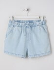 Switch Bella Pull On Denim Short, Light Blue product photo