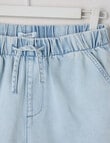 Switch Bella Pull On Denim Short, Light Blue product photo View 03 S