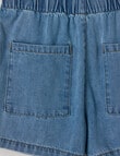 Switch Bella Pull On Denim Short, Mid Blue product photo View 02 S
