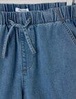 Switch Bella Pull On Denim Short, Mid Blue product photo View 03 S