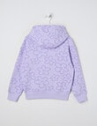 Mac & Ellie Daisies Boxy Pull On Hoodie, Lilac product photo View 02 S