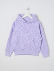 Mac & Ellie Daisies Boxy Pull On Hoodie, Lilac product photo View 04 S