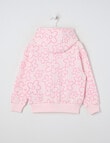 Mac & Ellie Daisies Boxy Pull On Hoodie, Light Pink product photo View 02 S
