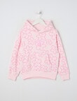 Mac & Ellie Daisies Boxy Pull On Hoodie, Light Pink product photo View 04 S