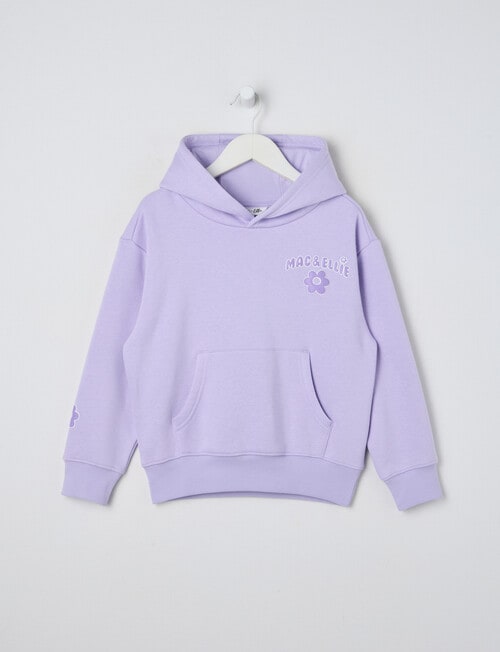 Mac & Ellie Bubble Boxy Pull On Hoodie, Lilac product photo