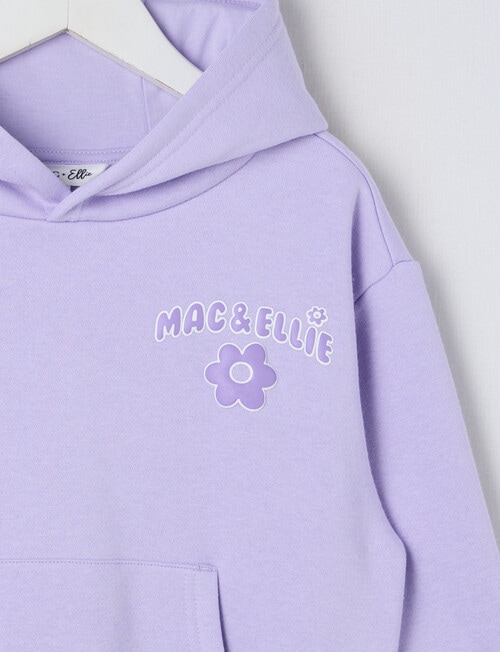 Mac & Ellie Bubble Boxy Pull On Hoodie, Lilac product photo View 04 L