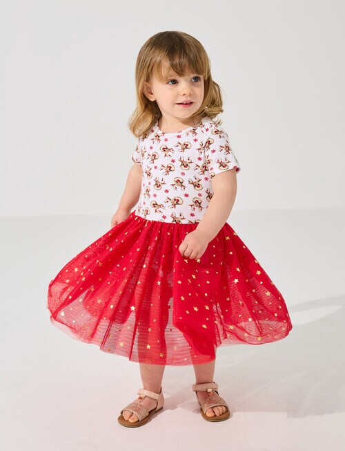 Teeny Weeny Girls Christmas Novelty Tutu Bodysuit, Rudolph product photo