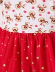 Teeny Weeny Girls Christmas Novelty Tutu Bodysuit, Rudolph product photo View 02 S