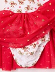 Teeny Weeny Girls Christmas Novelty Tutu Bodysuit, Rudolph product photo View 03 S