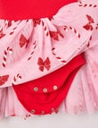 Teeny Weeny Girls Christmas Novelty Tutu Bodysuit, Candy Cane product photo View 04 S