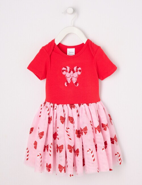 Teeny Weeny Girls Christmas Novelty Tutu Bodysuit, Candy Cane product photo View 05 L